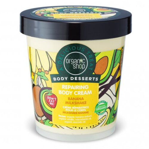 Επανορθωτική κρέμα σώματος Body Desserts Milkshake μπανάνας (Repairing Body Cream) 450 ml