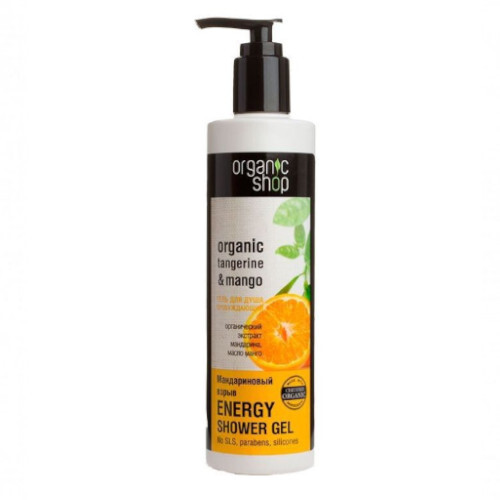 Δυναμικό αφρόλουτρο Organic Tangerine & Mango (Energy Shower Gel) 280 ml