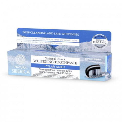 Φυσική λευκαντική οδοντόκρεμα Polar night ( Natura l Black Whitening Toothpaste) 100 γρ.