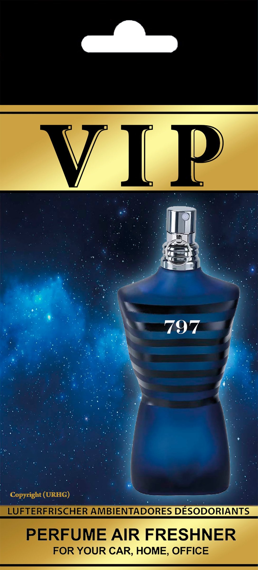 VIP Air Perfume αποσμητικό χώρου Jean Paul Gaultier Ultra Male Intense