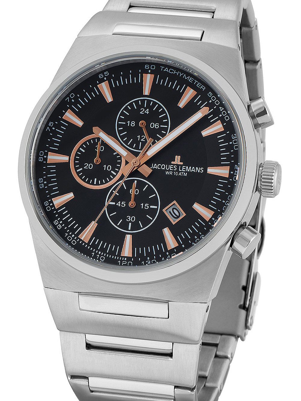 Jacques Lemans 1-1734A Manchester Chronograph Men's 43mm 10 ATM