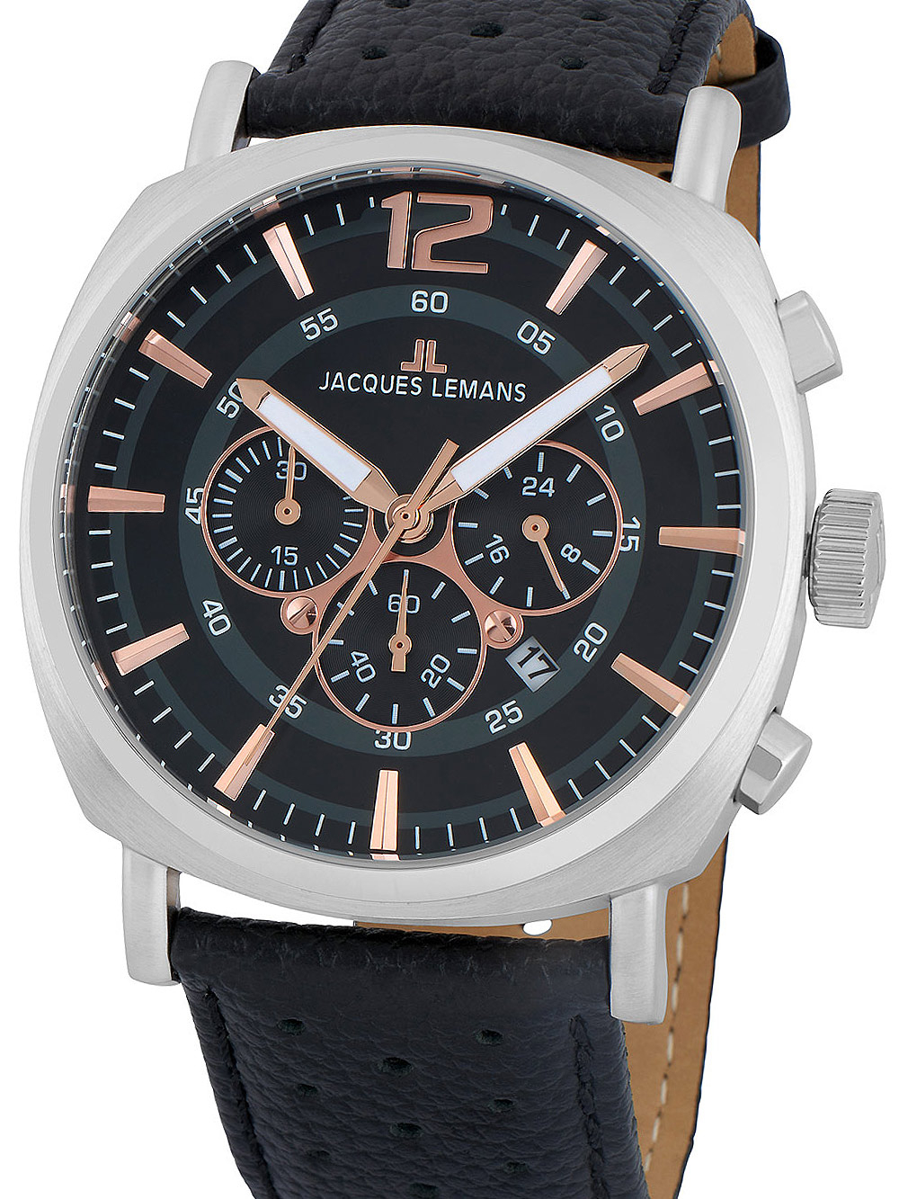 Jacques Lemans 1-1645J Lugano Chronograph Men's 46mm 10 ATM