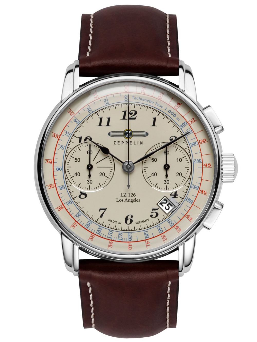 Zeppelin 7614-5 LZ-127 Chronograph 43mm 5ATM