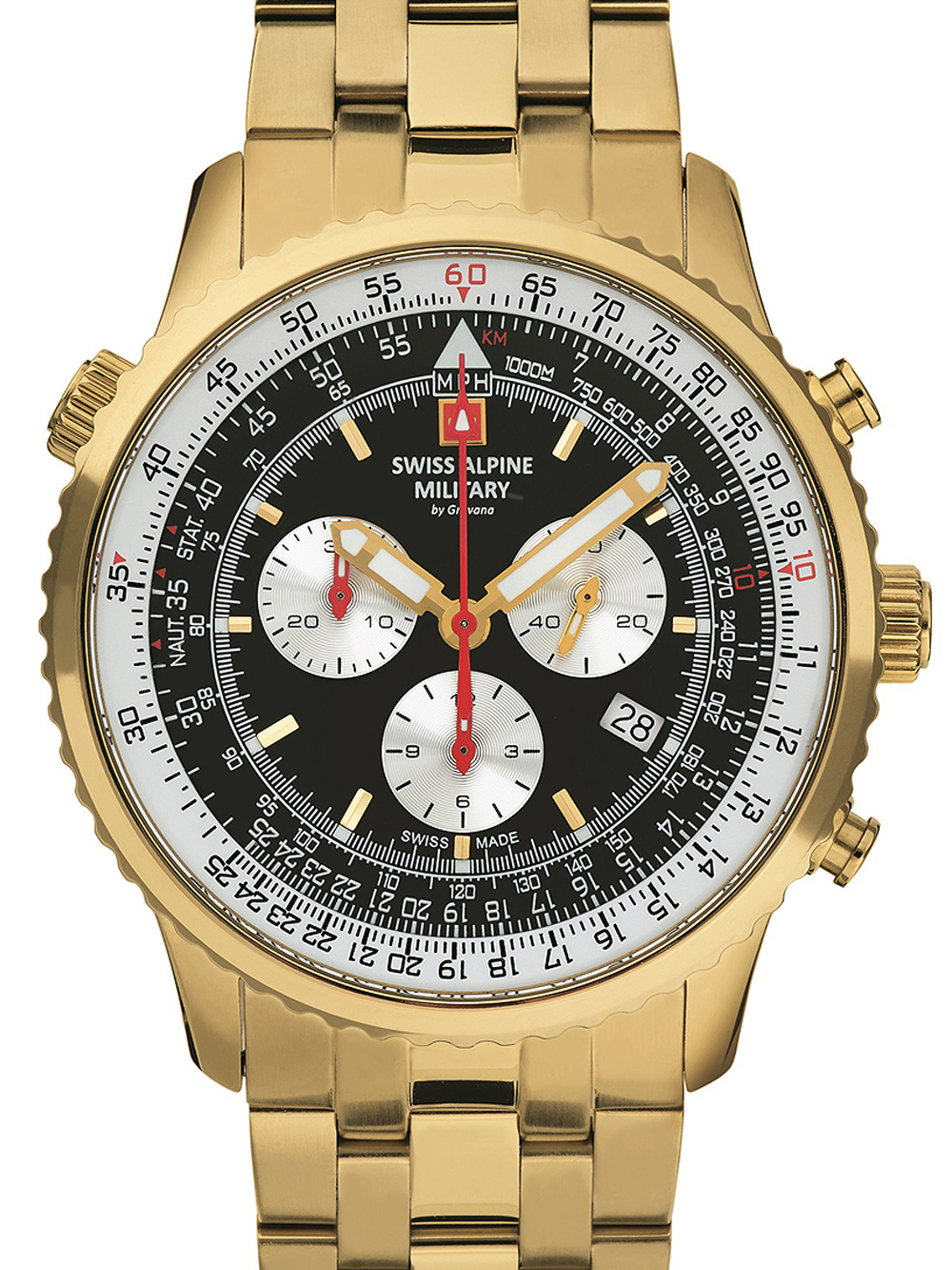 Swiss Alpine Military 7078.9117 chrono men`s 45mm 10ATM