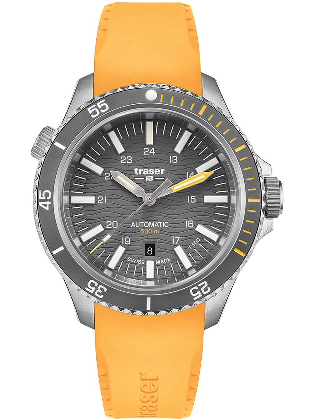 Traser H3 110331 P67 Diver Automatic T100 Grey Mens Watch 46mm 50ATM