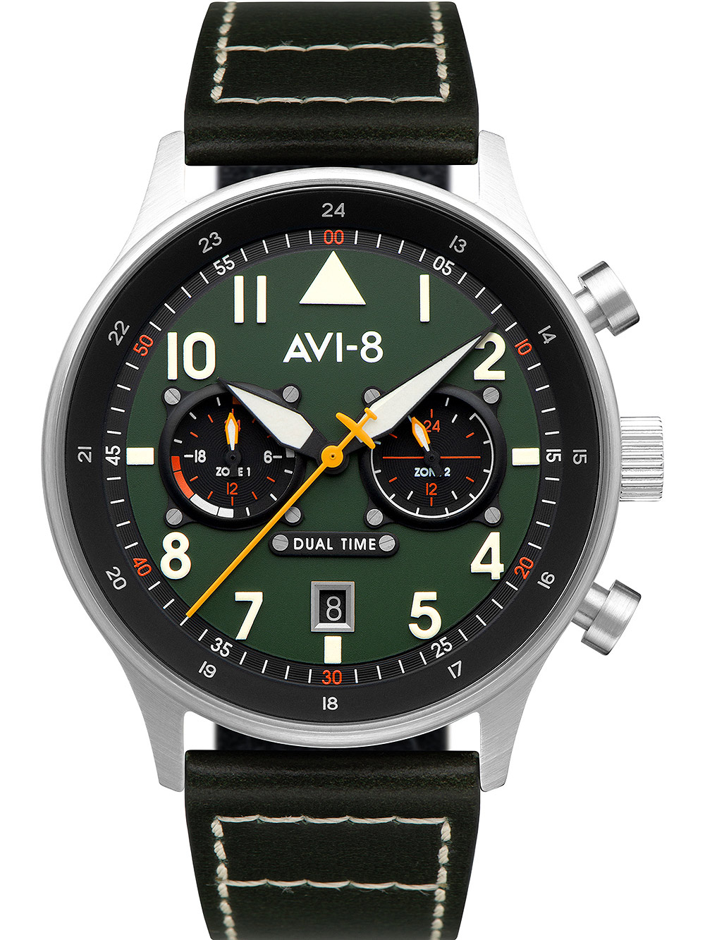 AVI-8 AV-4088-02 Carey Dual Time 44mm 5ATM