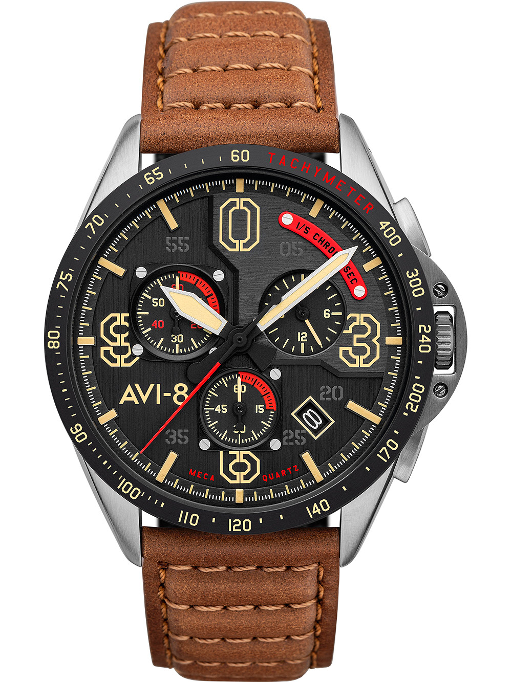 AVI-8 AV-4077-02 P-51 Mustang Chronograph 43mm 5ATM