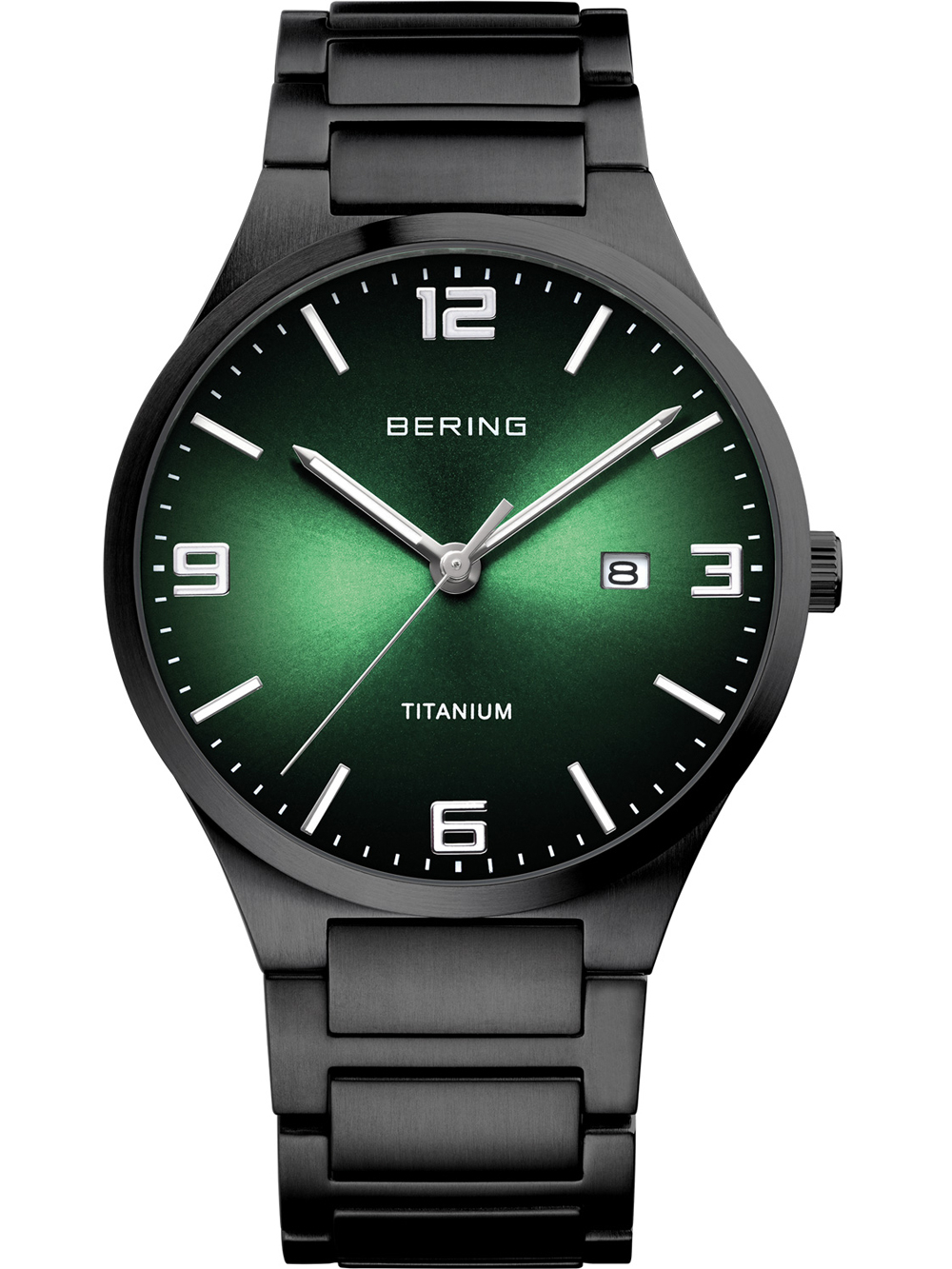 Bering 15240-728 men`s Titanium Mens Watch 40mm 5ATM