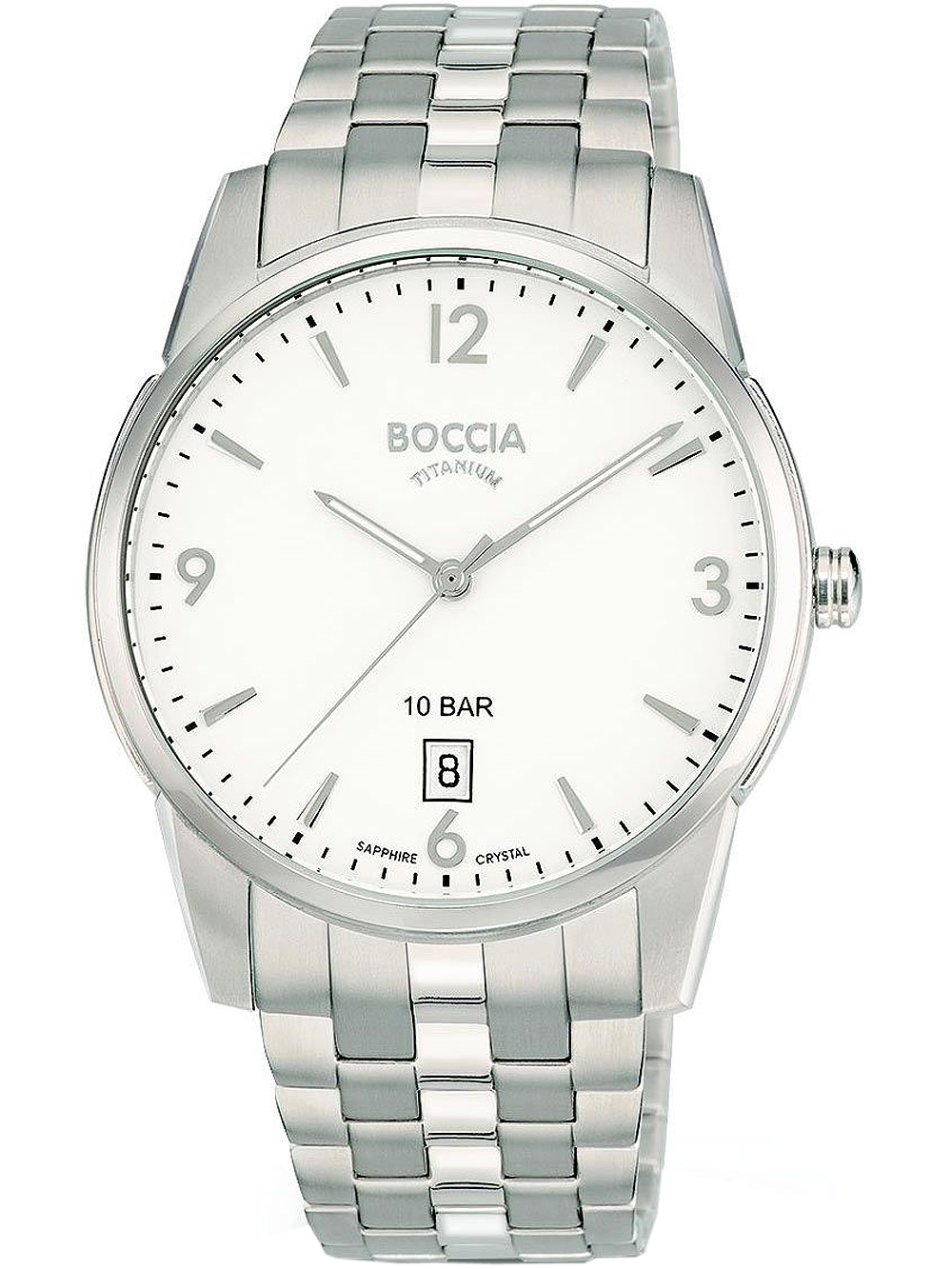 Boccia 3632-01 Men`s Watch Titanium 40mm 10ATM