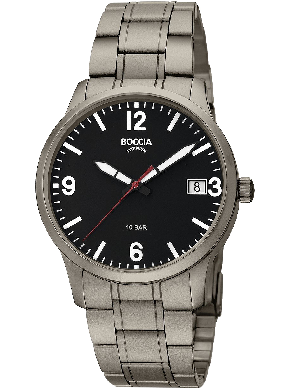 Boccia 3650-03 Men`s Watch Titanium 40mm 10ATM