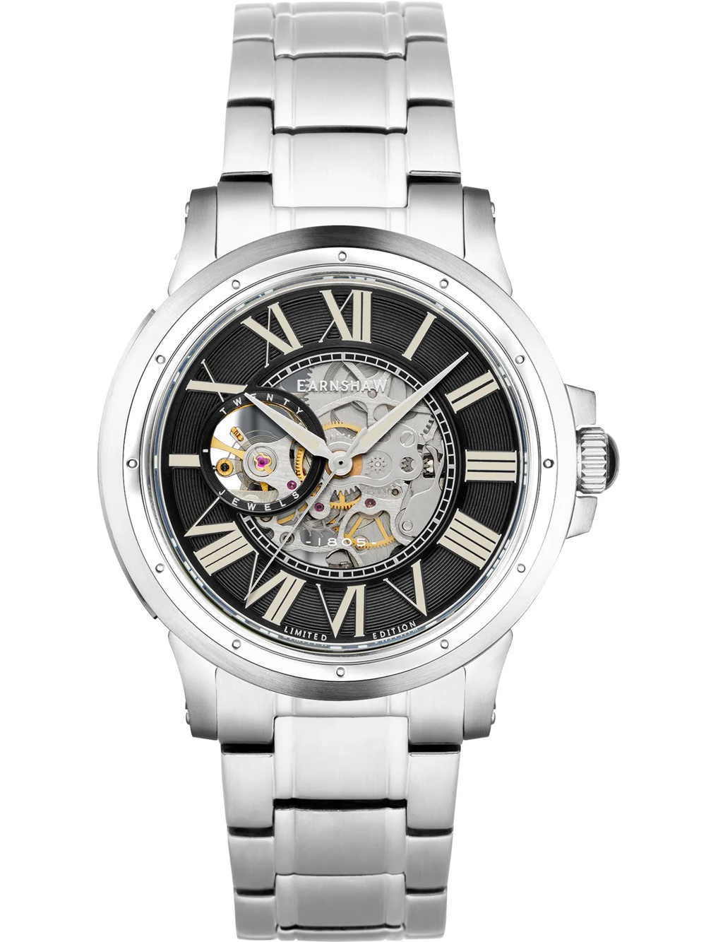 Thomas Earnshaw ES-8244-22 Bertha Open Heart Skeleton 42mm