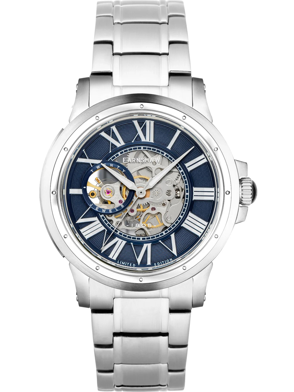 Thomas Earnshaw ES-8244-33 Bertha Open Heart Skeleton 42mm