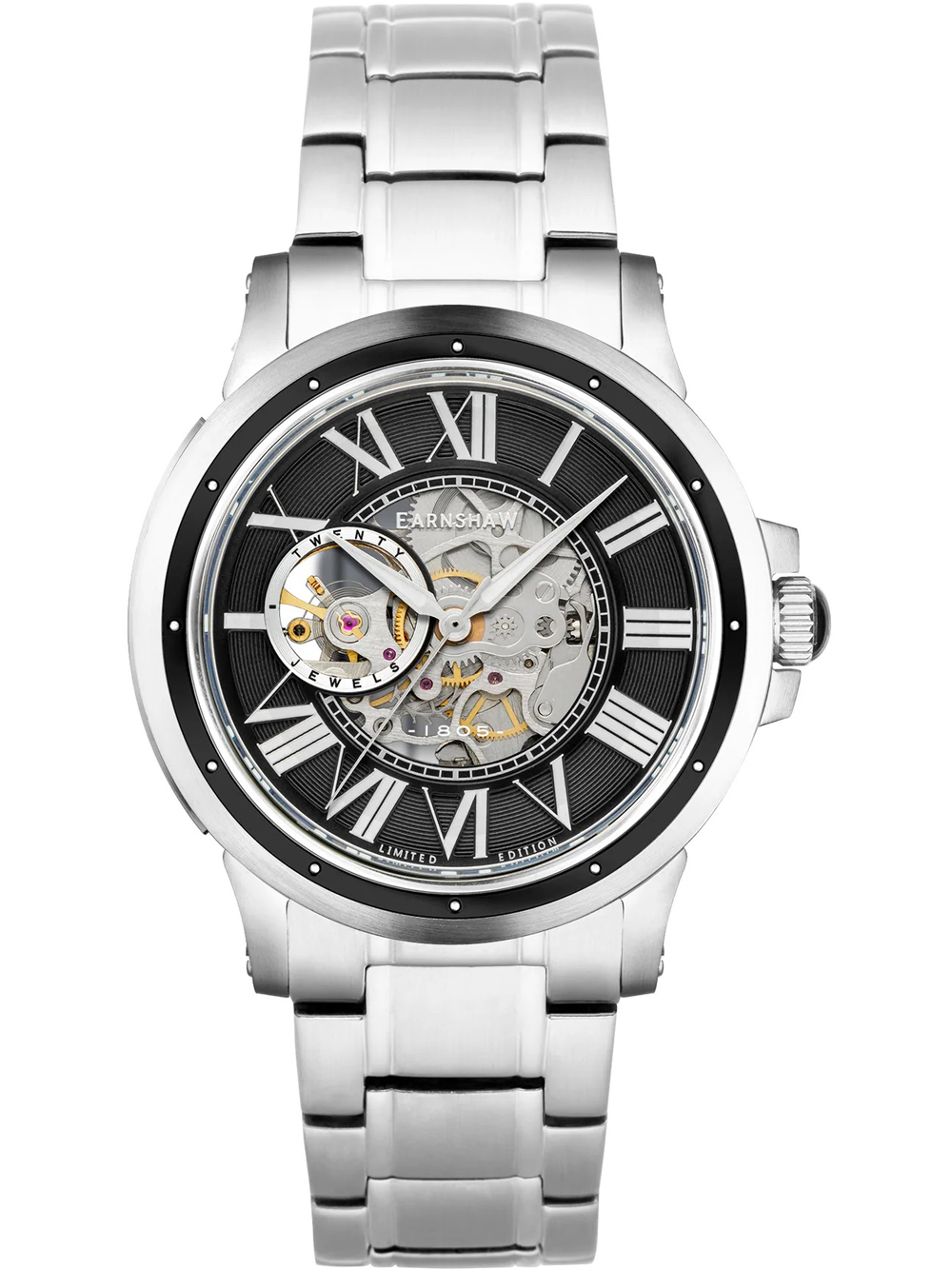 Thomas Earnshaw ES-8244-44 Bertha Open Heart Skeleton 42mm