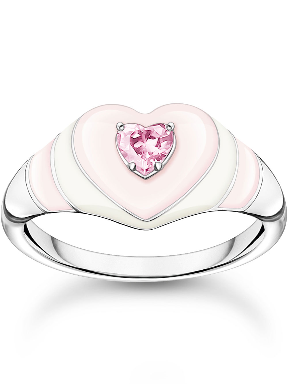 Thomas Sabo Ladies Ring TR2435-041-9-50 heart size 50