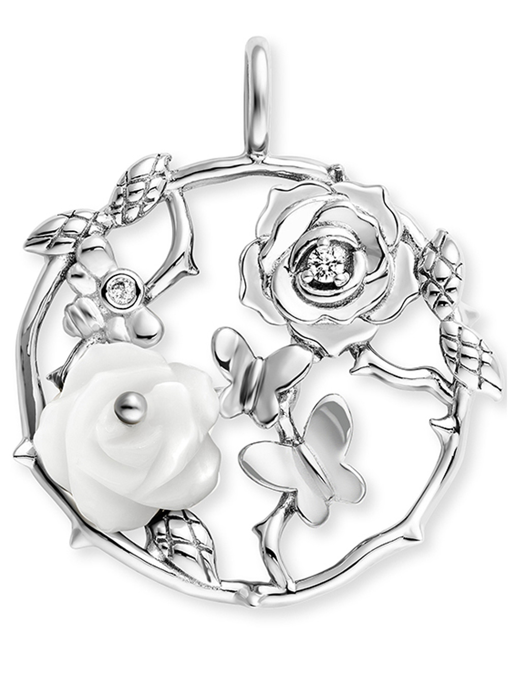 Engelsrufer ERP-ROSEGARDEN-PE-ZI Pendant Rose