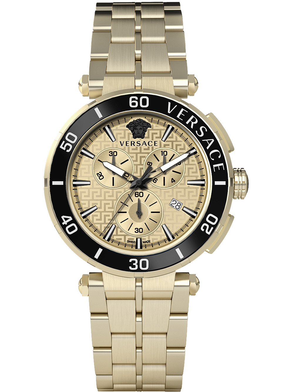 Versace VE3L00622 Greca Chronograph Mens Watch 45mm 5ATM