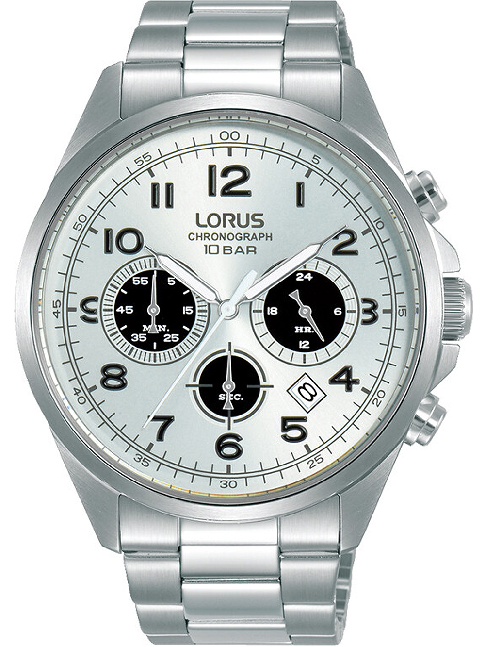 Lorus RT307KX9 Chronograph Mens Watch 43mm 10ATM