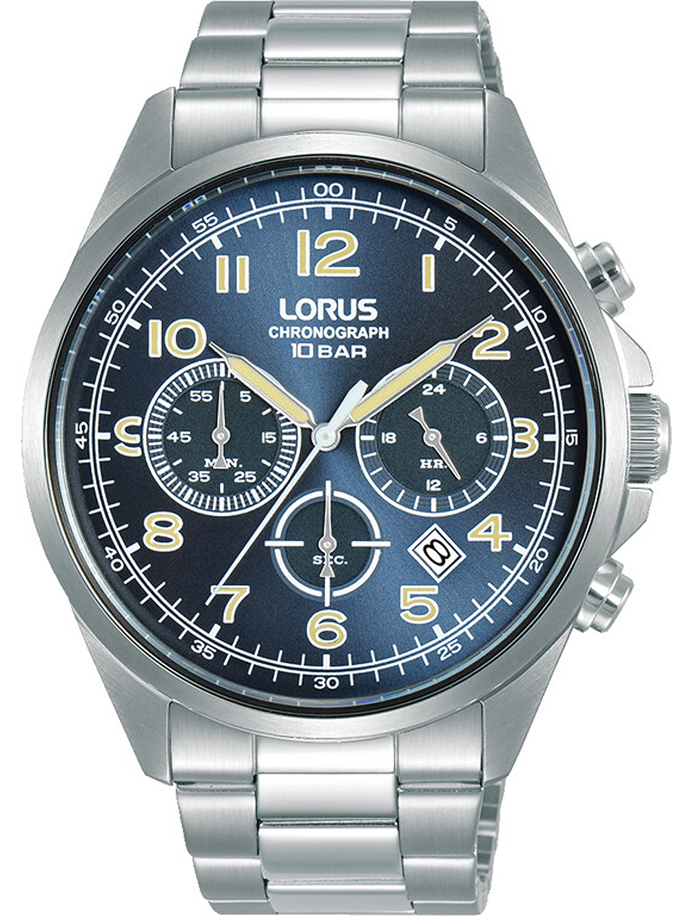 Lorus RT305KX9 Chronograph Mens Watch 43mm 10ATM