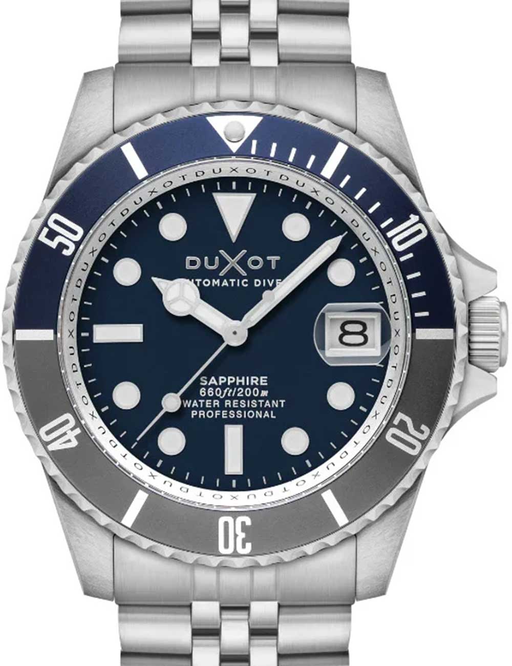 Duxot DX-2057-44 Mens Watch Atlantica Automatic Diver 42mm 20ATM