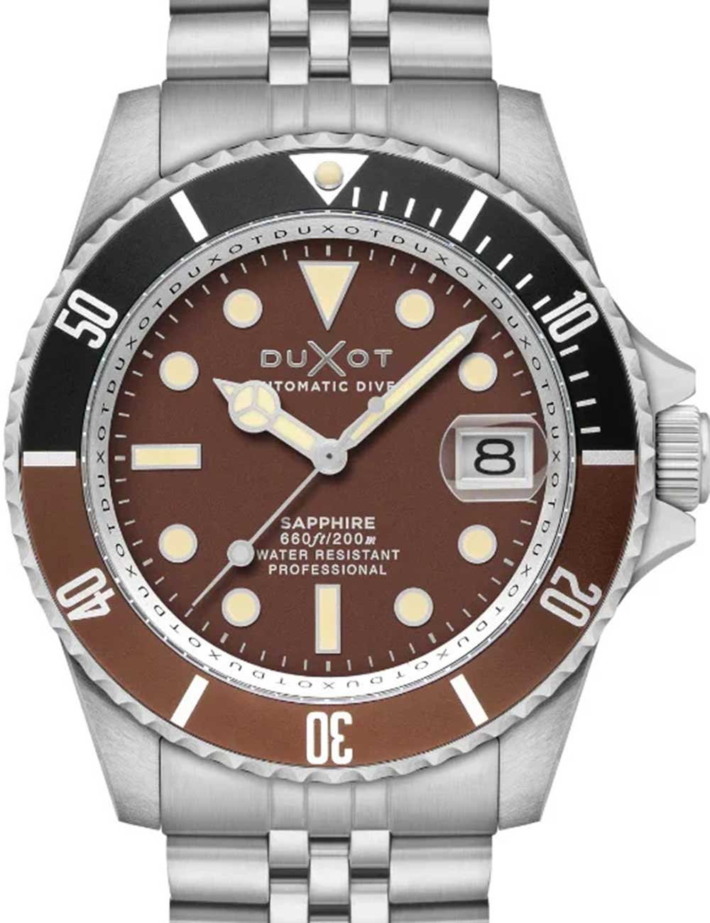 Duxot DX-2057-99 Mens Watch Atlantica Automatic Diver 42mm 20ATM