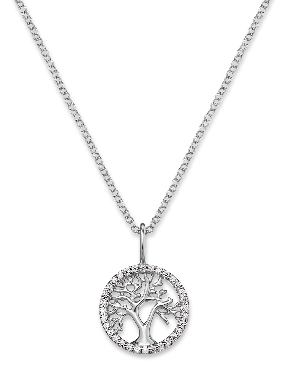 Engelsrufer ERN-LILTREE-ZI Tree of Life Ladies Necklace 40cm, adjustable