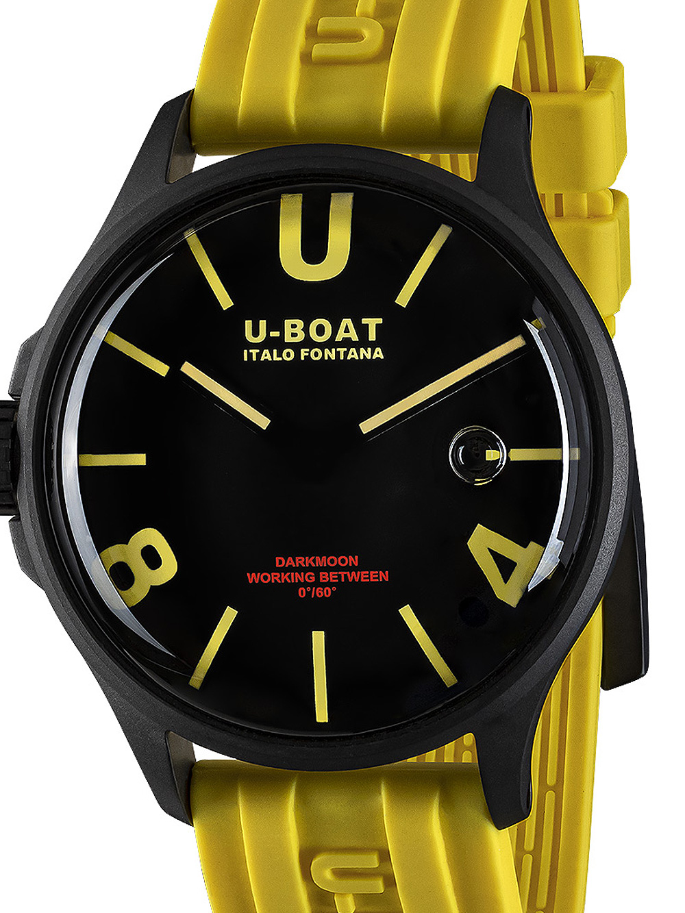 U-Boat 9522/A Darkmoon Yellow IPB Mens Watch 44mm 5ATM