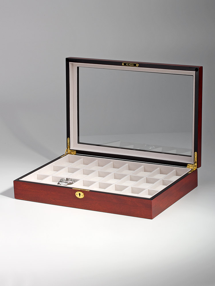 Rothenschild Watch Box RS-1087-24C for 24 Watches Cherry