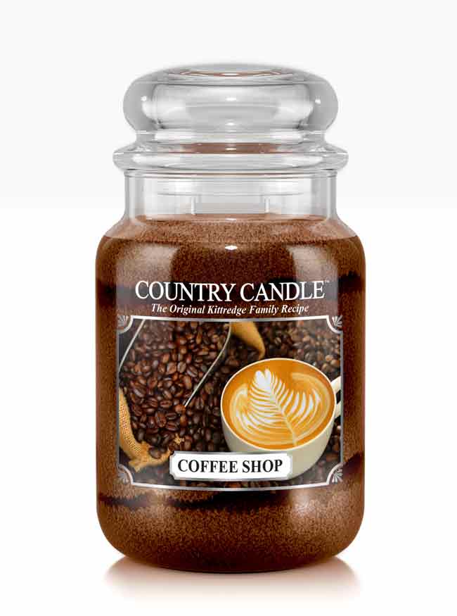 Country Candle Coffee Shop μεγάλο αρωματικό κερί 2 φυτιλιών (652 g)