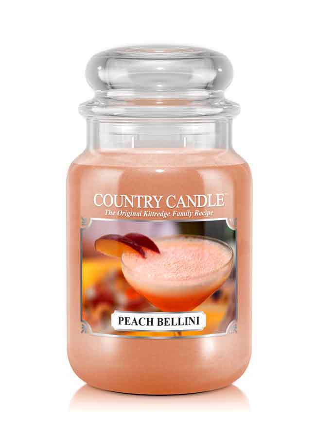 Country Candle Peach Bellini μεγάλο αρωματικό κερί 2 φυτιλιών (652 g)