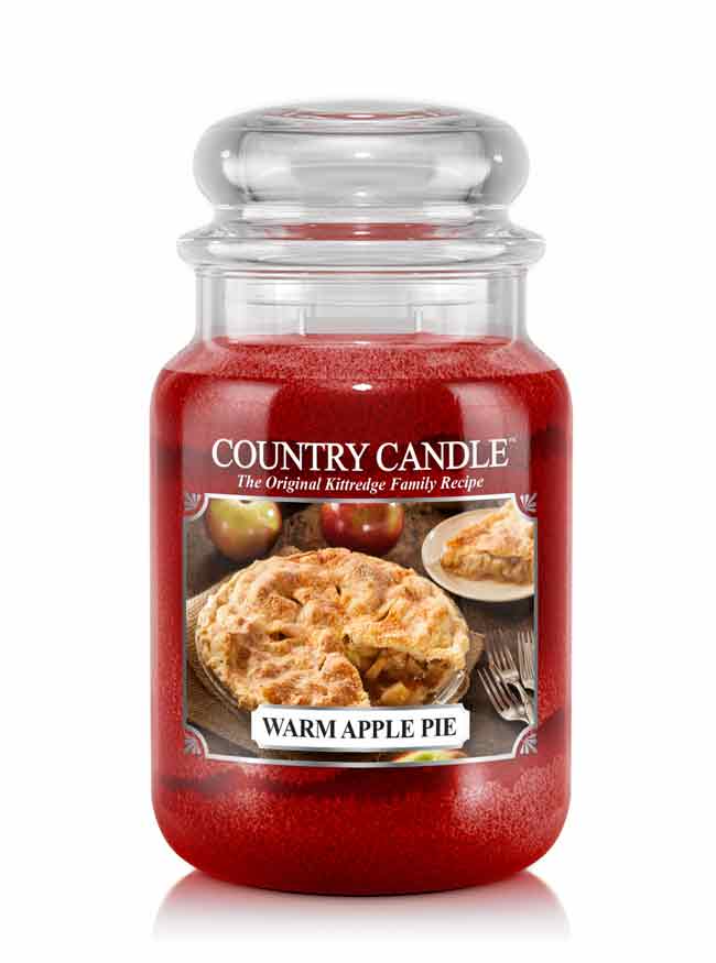 Country Candle Warm Apple Pie μεγάλο αρωματικό κερί με 2 φιτίλι (652 g)