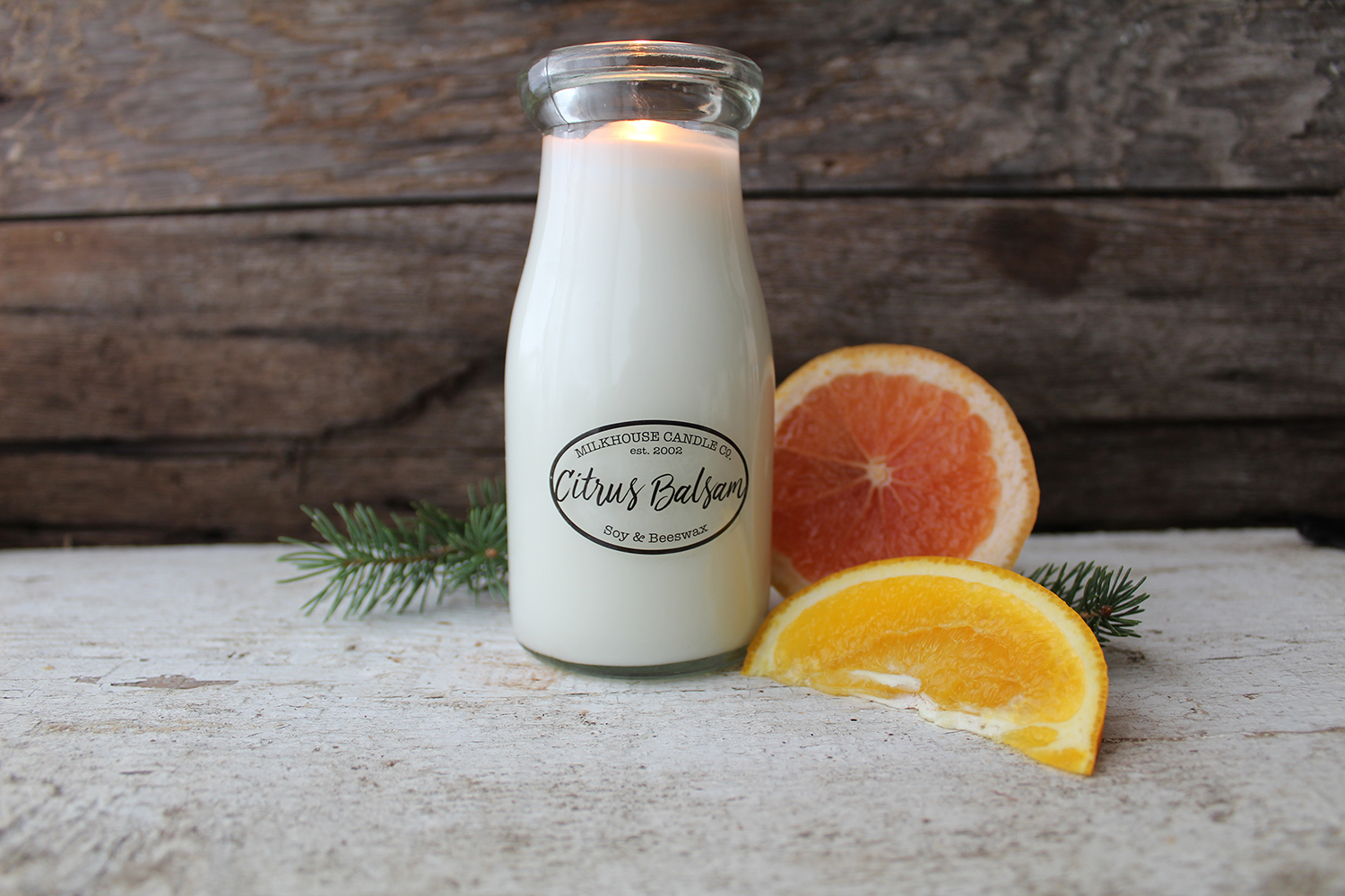 MILKHOUSE CANDLE Αρωματικό κερί Citrus Balsam MILKBOTTLE (227 g)