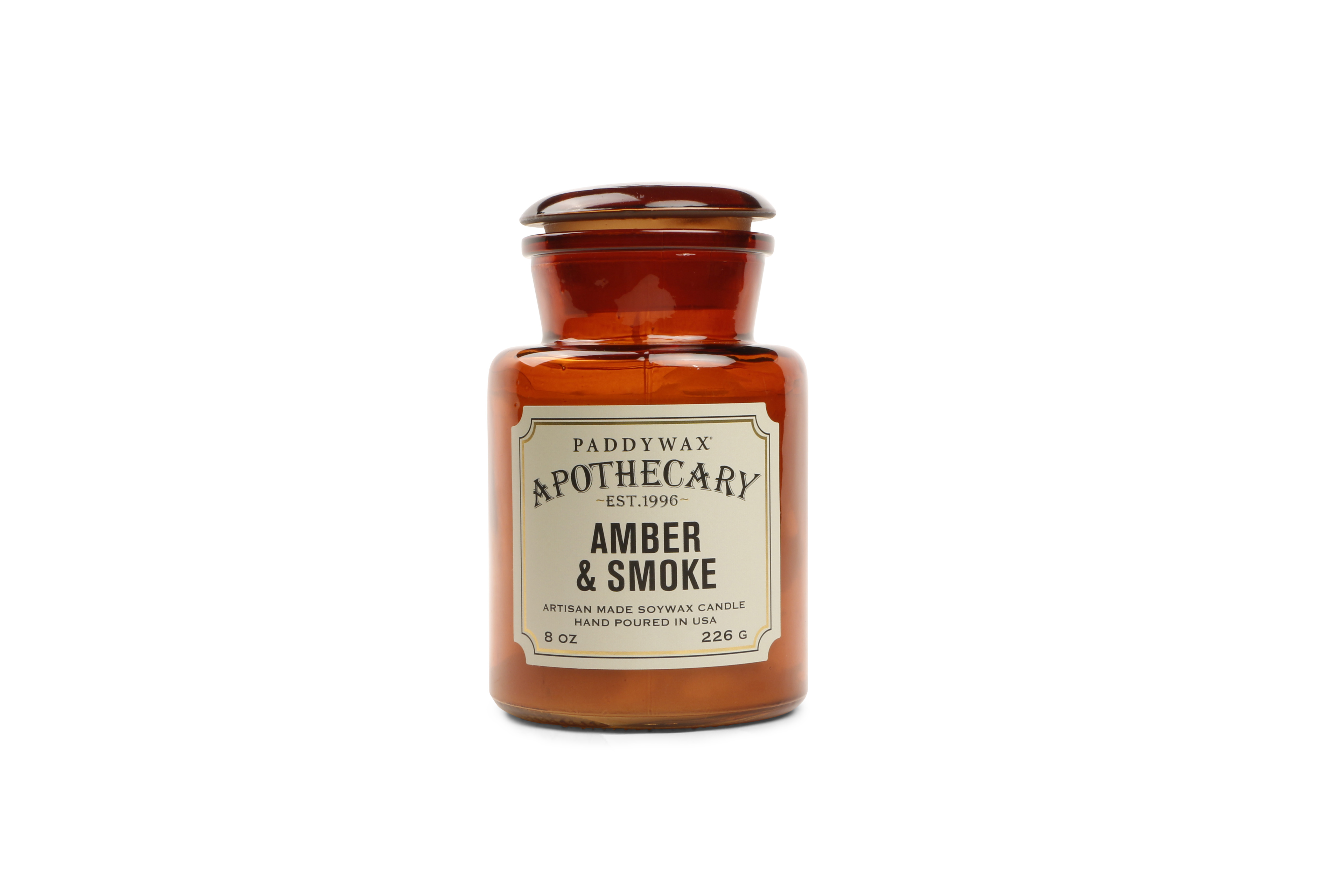 Αρωματικό κερί Paddywax Apothecary AMBER & SMOKE (8oz / 226g)