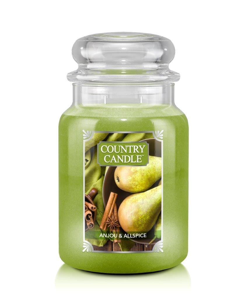 Country Candle Anjou & Allspice μεγάλο αρωματικό κερί 2 φυτιλιών (652 g)