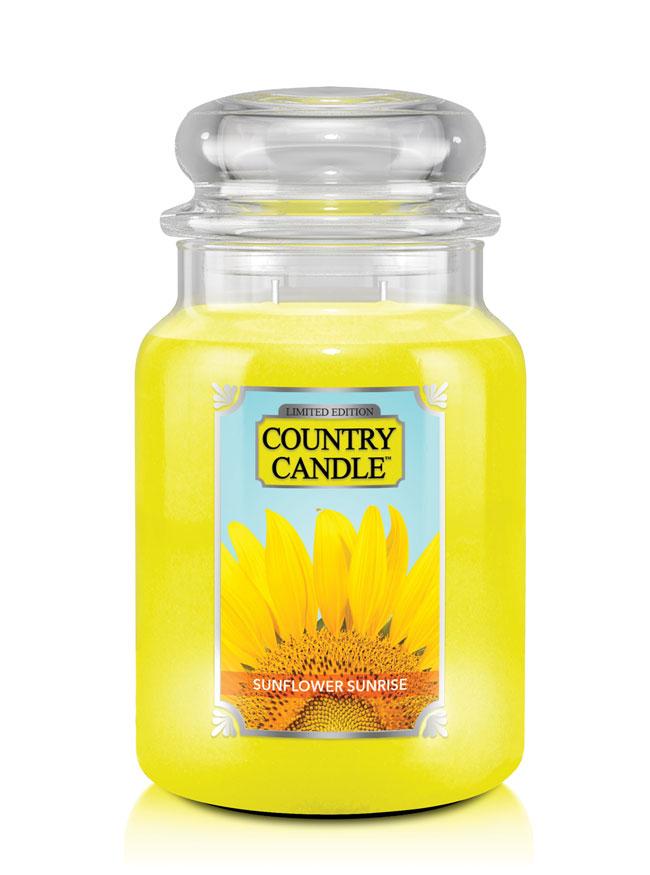 Country Candle Sunflower Sunrise μεγάλο αρωματικό κερί 2 φυτιλιών (652 g)