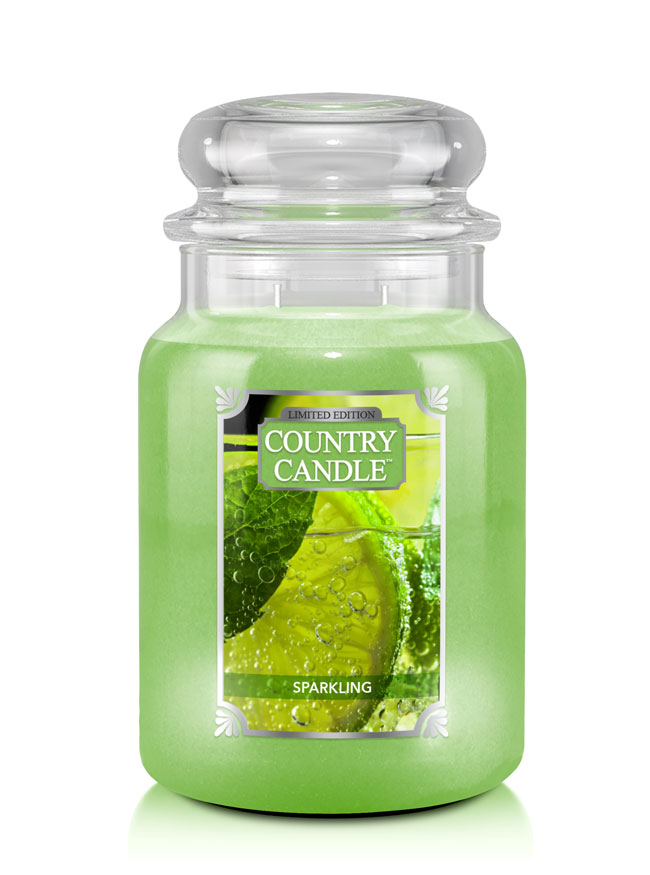 Country Candle Αφρώδη μεγάλο αρωματικό κερί με 2 φιτίλι (652 g)