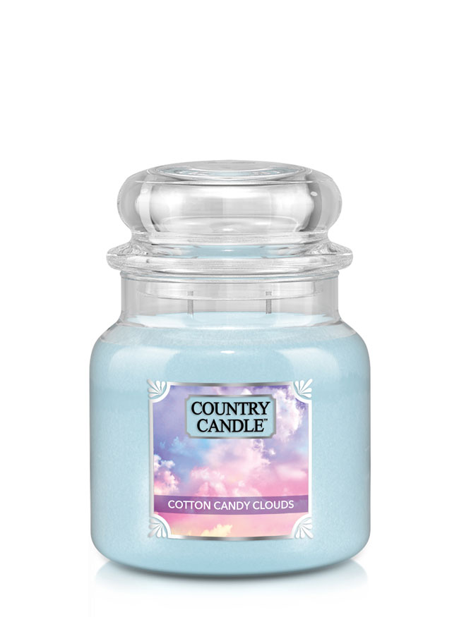 Country Candle Cotton Candy Clouds μεσαίο αρωματικό κερί 2 φυτιλιών (453 g)