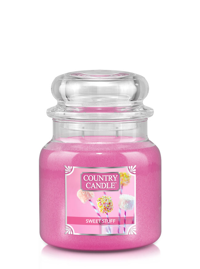 Country Candle Sweet Stuff Αρωματικό κερί μεσαίου μεγέθους με 2 φιτίλι (453 g)