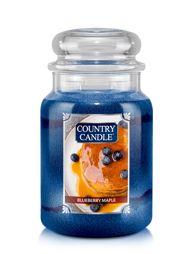 Country Candle Blueberry Maple μεγάλο αρωματικό κερί 2 φυτιλιών (652 g)