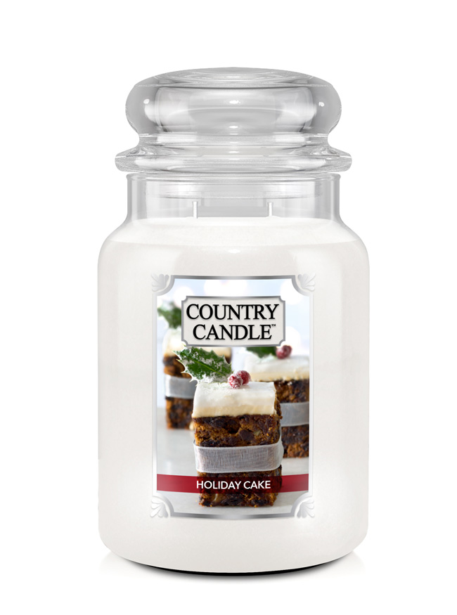 Country Candle Holiday Cake μεγάλο αρωματικό κερί με 2 φυτίλια (652 g)