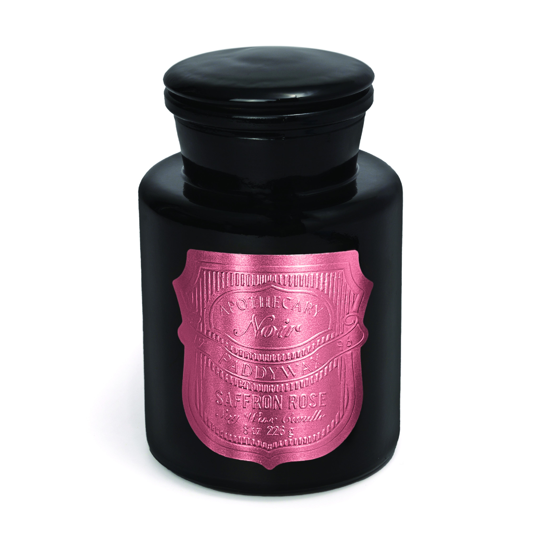 Αρωματικό κερί Paddywax Apothecary Noir SAFFRON ROSE (8oz / 226g)