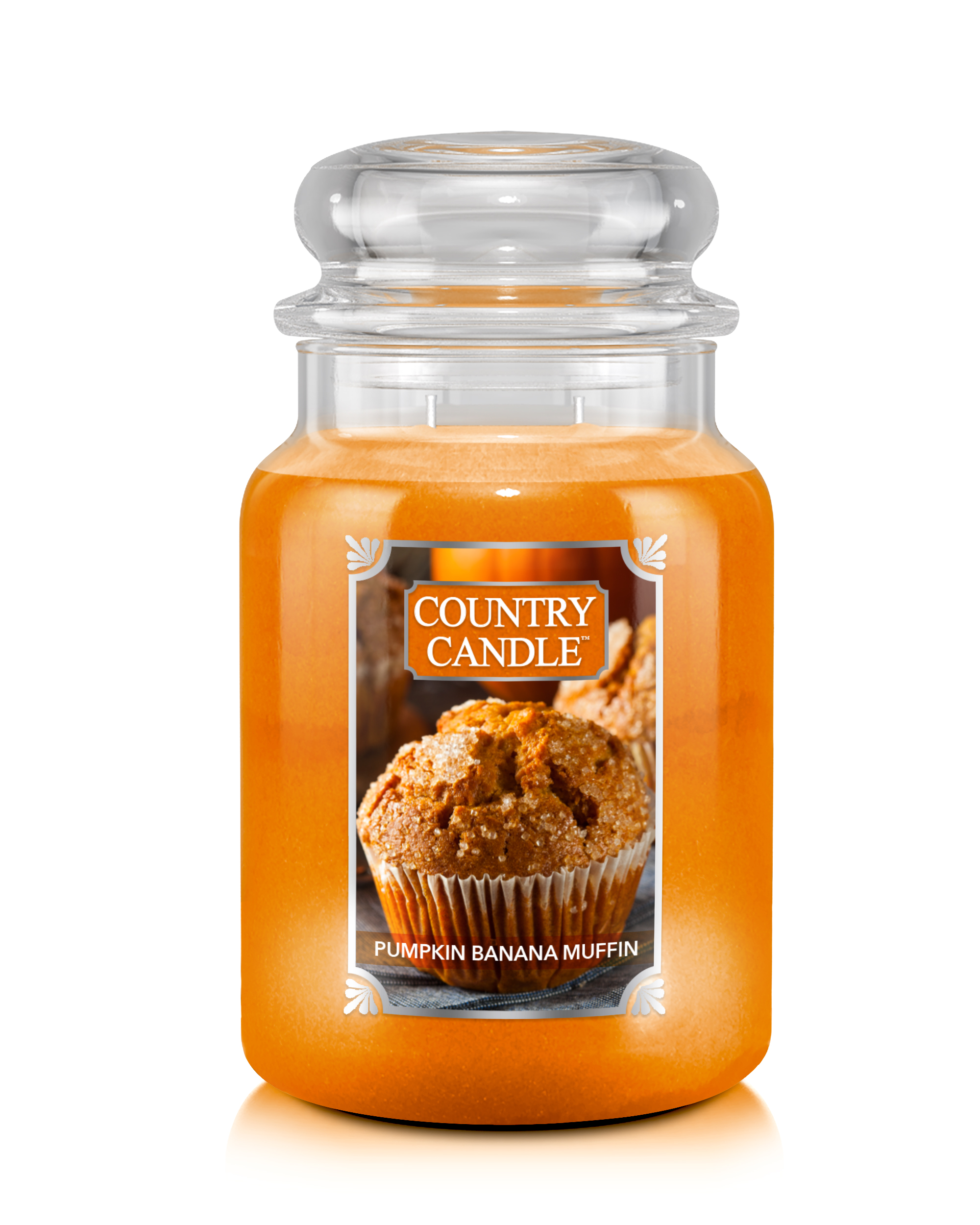 Country Candle Pumpkin Banana Muffin μεγάλο αρωματικό κερί με 2 φυτίλια (737 g)