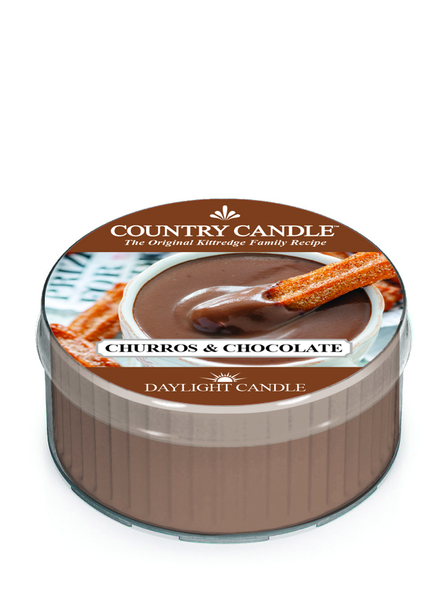 Country Candle Churros & αρωματικό κερί σοκολάτας (42g)