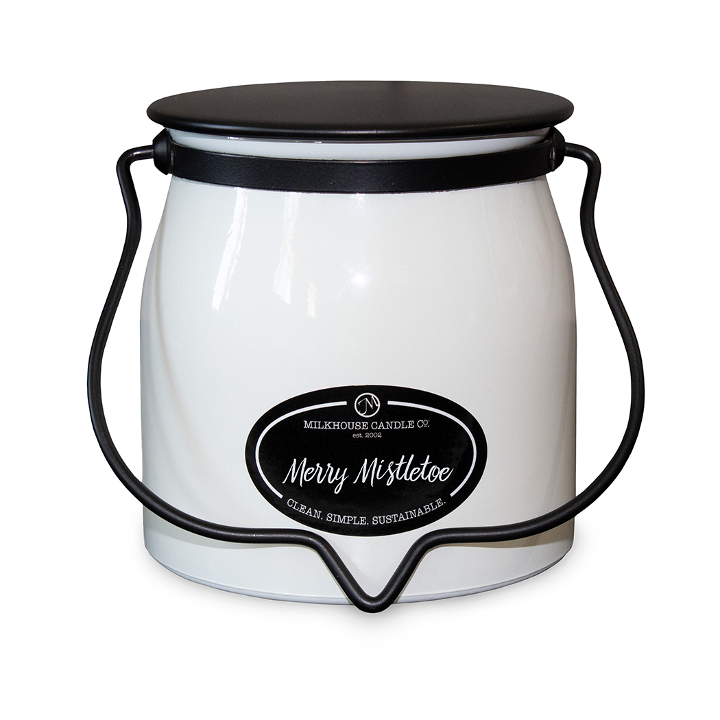 MILKHOUSE CANDLE Αρωματικό κερί Merry Mistletoe BUTTER VAR 2-φιτίλι (454 g)