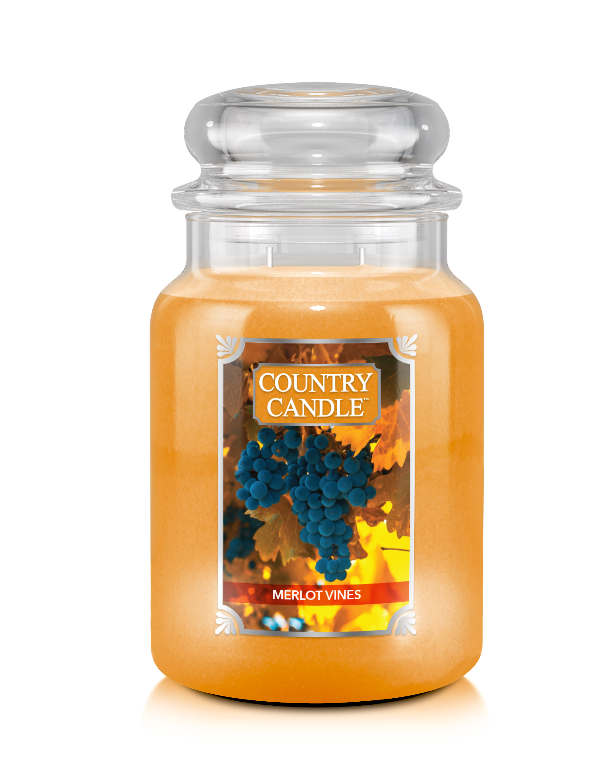 Country Candle Merlot Vines μεγάλο αρωματικό κερί 2 φυτιλιών (737 g)