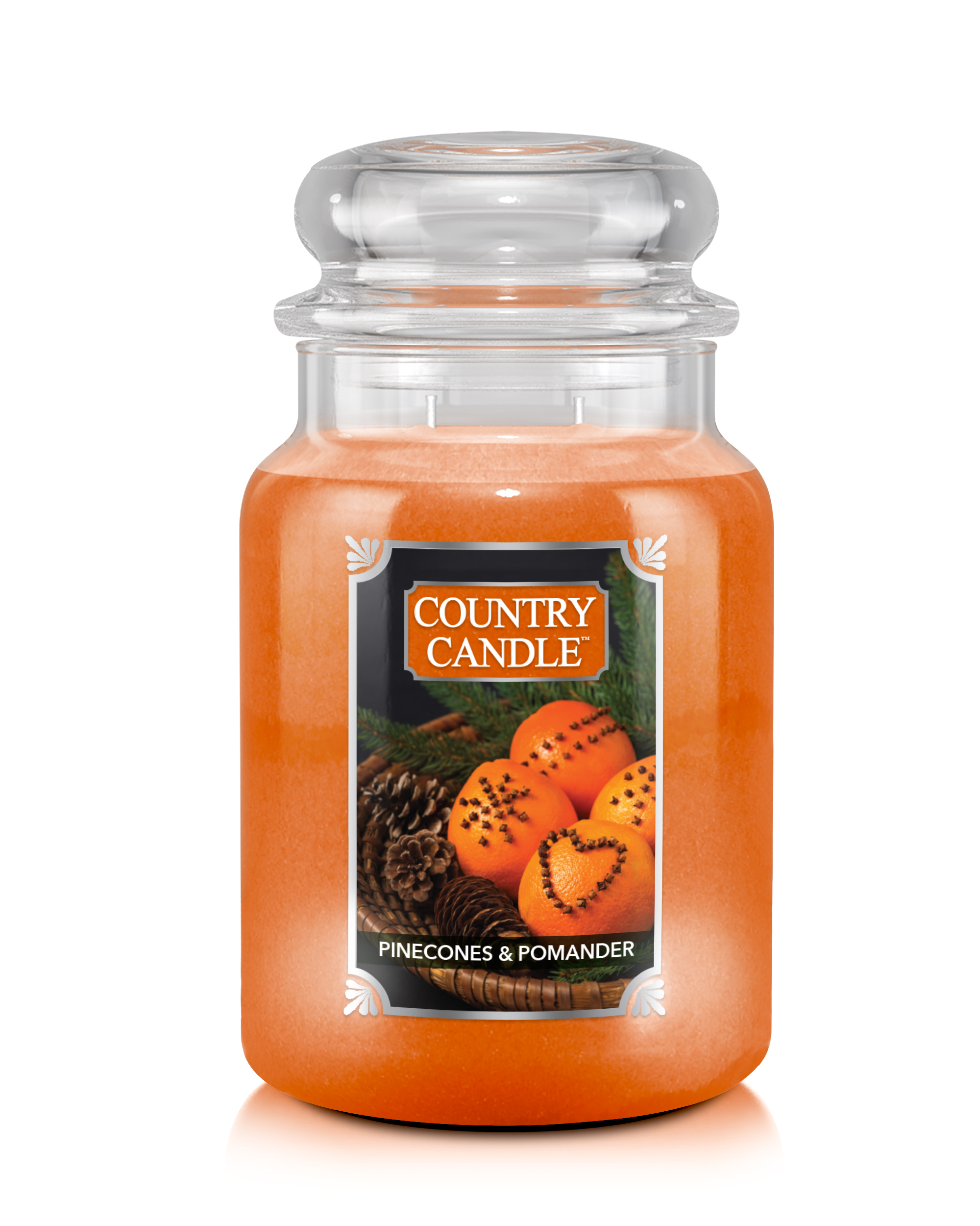 Country Candle Pinecone & Pomander μεγάλο αρωματικό κερί με 2 φυτίλια (737 g)