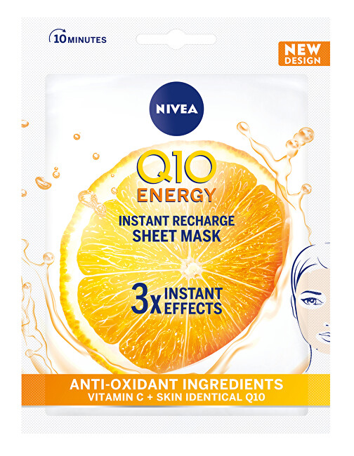 Υφασμάτινη μάσκα 10 λεπτών Q10 Plus C (10 Minute Sheet Mask) 1 τεμ.